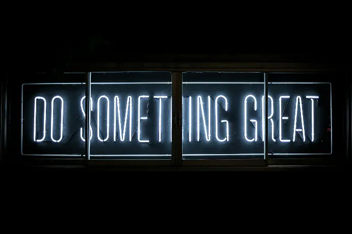 Do Something Great neon sign