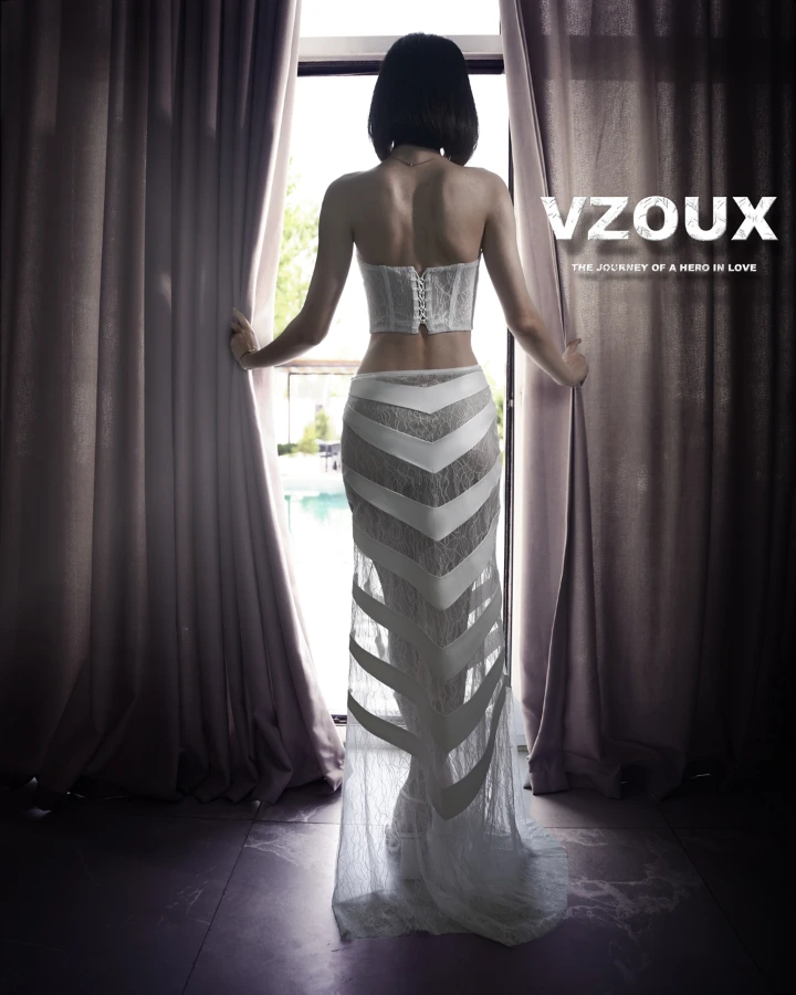  custom lace leather vzoux white show party 