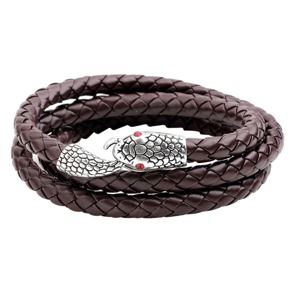 Beyram Triple Loops Snake Bracelet