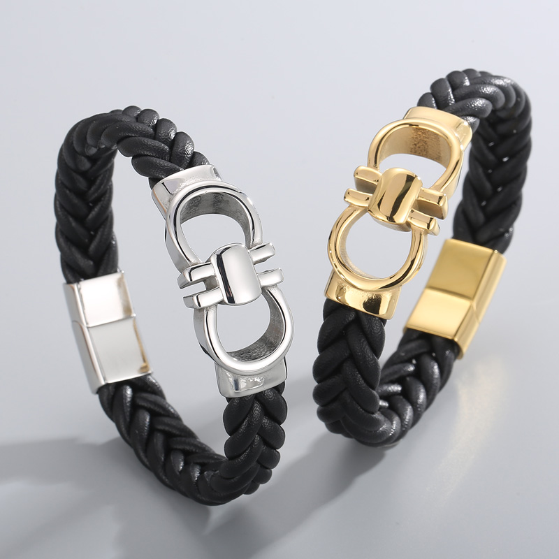 Ahel Embraided Leather Men's Bracelet