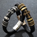 Afus Holy Cross Leather Bracelet